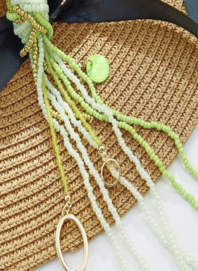 Coiris قلادة كويريس الطويلة من الخرز للنساء، مصنوعة يدويًا، قلادة بيانية من الخرز المربوط، مجوهرات أفريقية بوهيمية غربية بتصميم كاتيا للنساء - Image 5