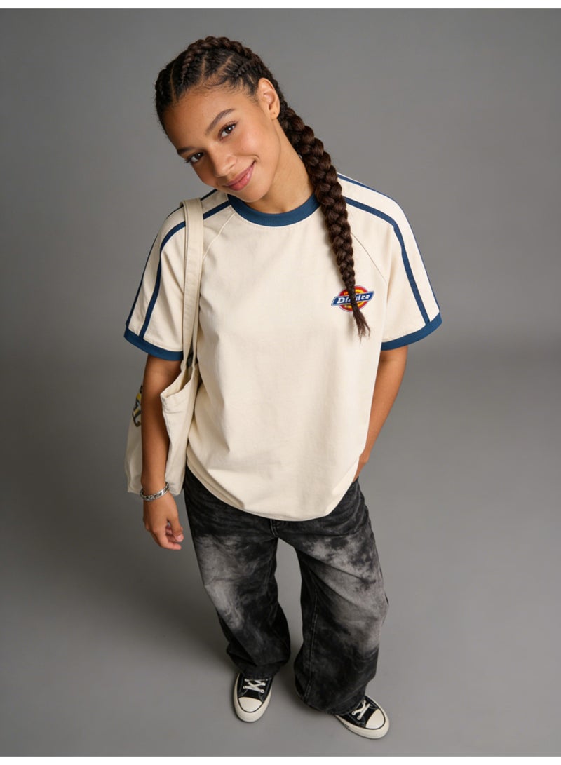 ديكيز Dickies الأكمام القصيرة شعار ثلاثي الألوان الرسوم البيانية الأزواج تي قميص - Image 5