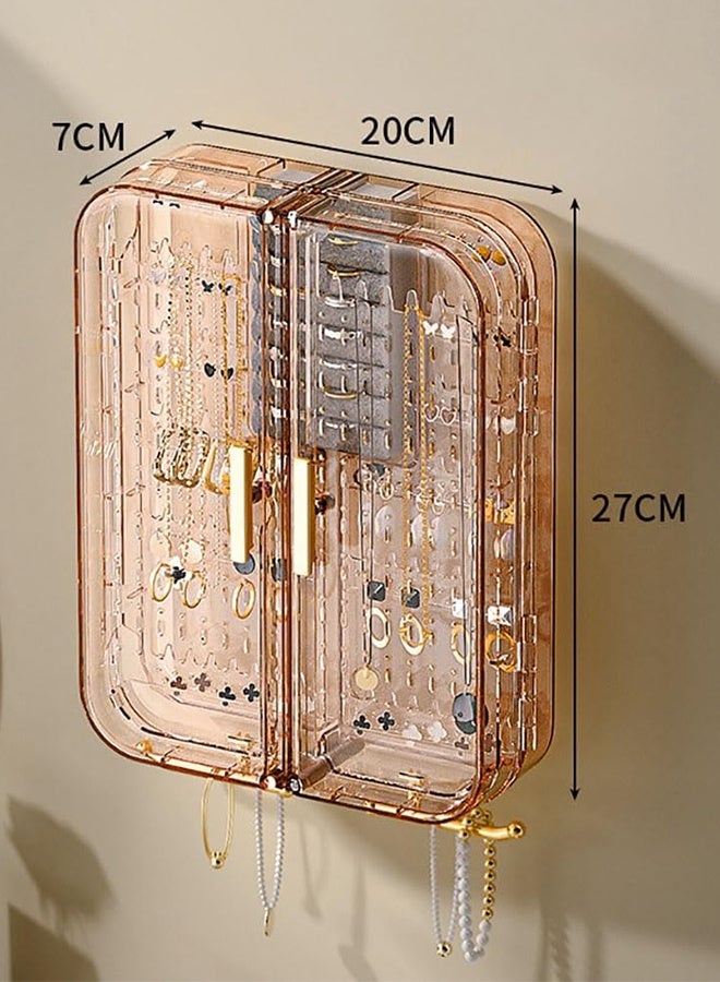 JCB CHIC Makeup Organizer, Cosmetics Organizer Display Case with Drawer and Lid Waterproof and Dustproof , Large Capacity SkinCare Organizers for Bathroom Countertop,Bedroom Vanity Desk - Image 2