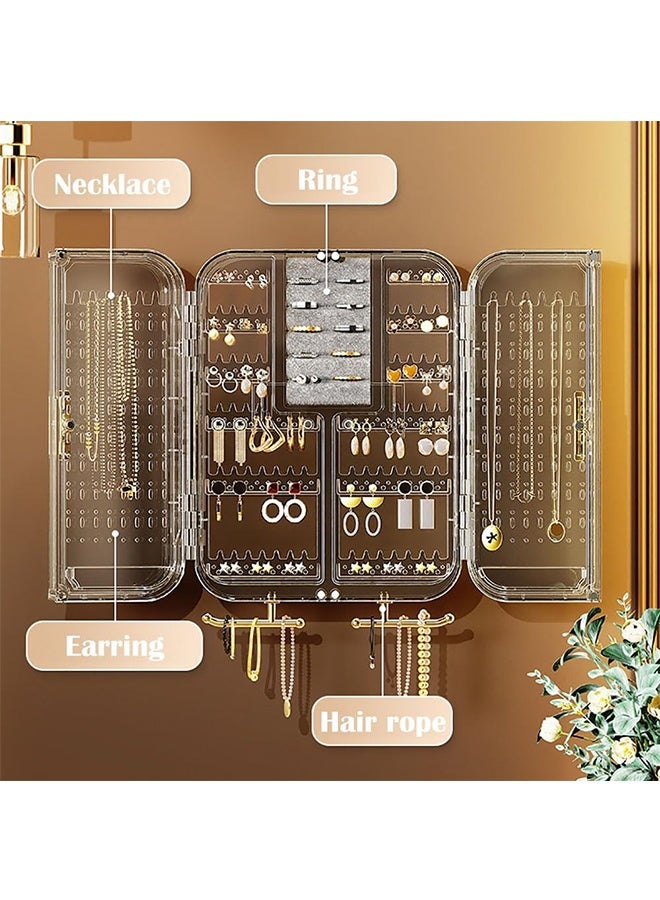 JCB CHIC Makeup Organizer, Cosmetics Organizer Display Case with Drawer and Lid Waterproof and Dustproof , Large Capacity SkinCare Organizers for Bathroom Countertop,Bedroom Vanity Desk - Image 4