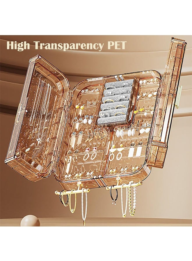 JCB CHIC Makeup Organizer, Cosmetics Organizer Display Case with Drawer and Lid Waterproof and Dustproof , Large Capacity SkinCare Organizers for Bathroom Countertop,Bedroom Vanity Desk - Image 5