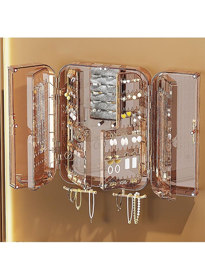 JCB CHIC Makeup Organizer, Cosmetics Organizer Display Case with Drawer and Lid Waterproof and Dustproof , Large Capacity SkinCare Organizers for Bathroom Countertop,Bedroom Vanity Desk - Image 1