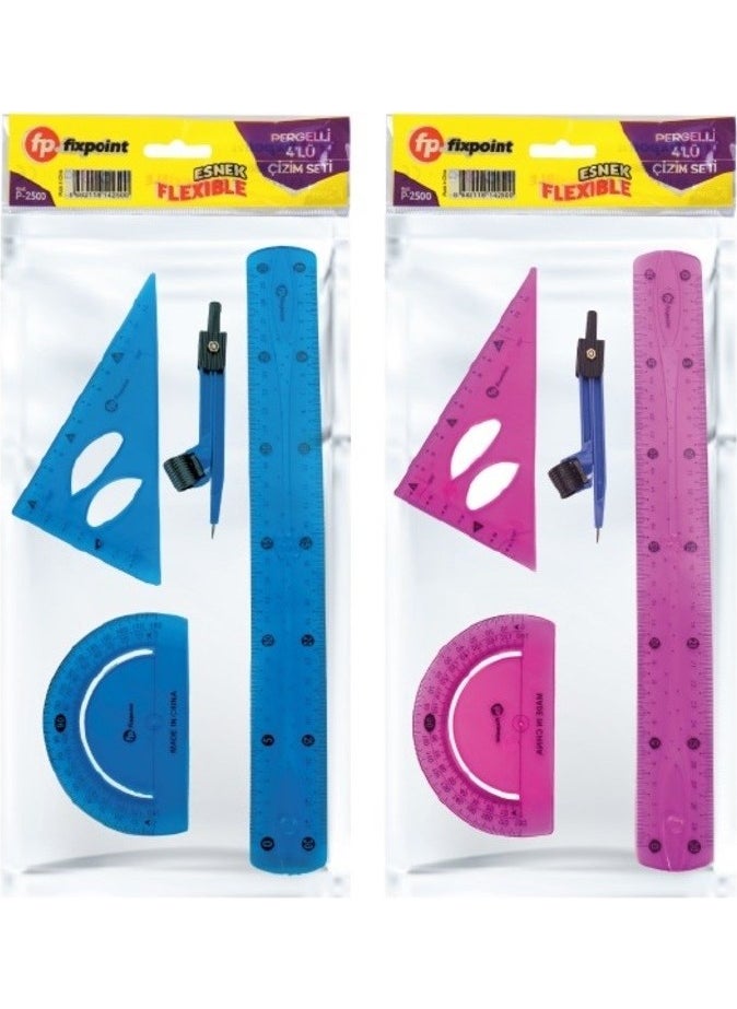 Fixpoint P-2500 Flexible Drawing Set - 4 Pieces  - Image 1