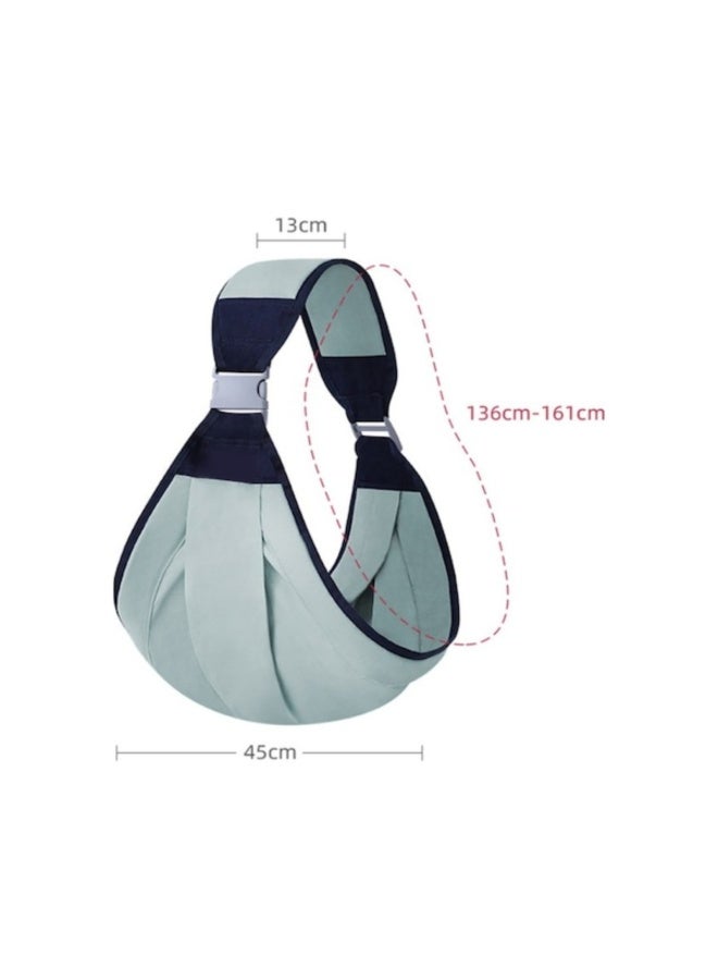 Baby strap, front carry light carry baby, green - Image 3