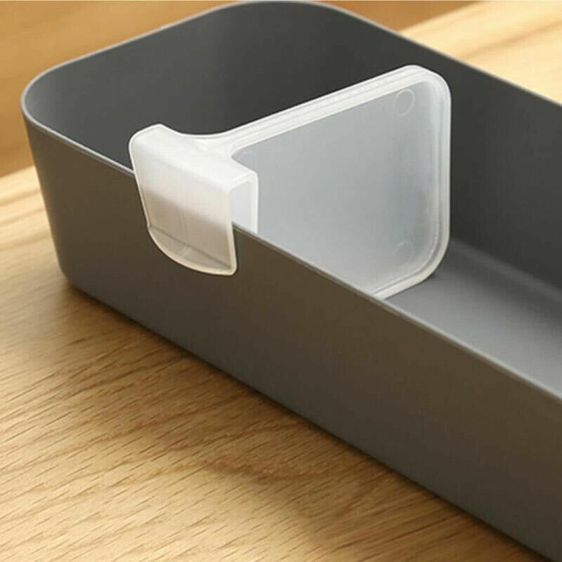Zipzox Zipzox Kitchen Refrigerator Internal Drawer Shelf Divider Clip Expandable Fridge Drawers Storage Partition Clips Storage Organizer Space Dividing Bottle Food Packets Organizer for Refrigerator 4Pcs  - Image 5