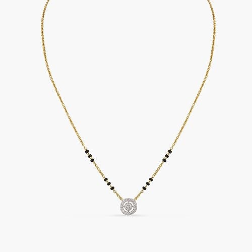 Tarinika Sterling Silver Forever Mangalsutra Chain Necklace with Charm Design(Gold-Plated) - Silver Chain Necklace for Women | Perfect for Casual occasions | Indian jewelry sets for women | 1 Year - Image 4