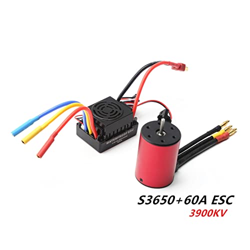 Hylukon S3650 Brushless Motor and ESC 3900KV Brushless Motor with 60A Brushless ESC 18 110 Brushless Motor and ESC for RC Toys Gift for Modification Enthusiasts - Image 5