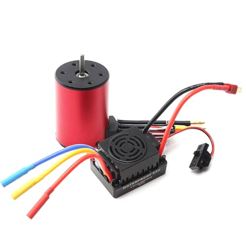 Hylukon S3650 Brushless Motor and ESC 3900KV Brushless Motor with 60A Brushless ESC 18 110 Brushless Motor and ESC for RC Toys Gift for Modification Enthusiasts - Image 1