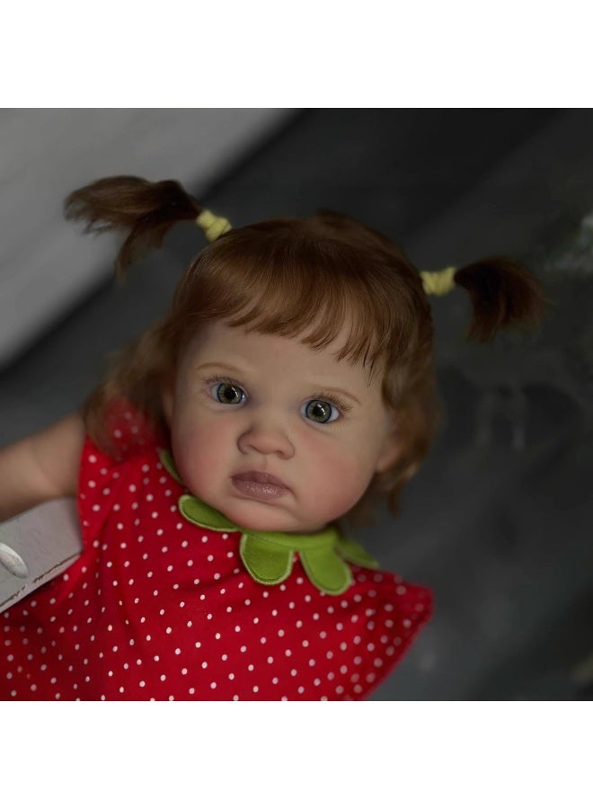 ان بي كي دمية رومبير على شكل دب رمادي بطول ١٩ بوصة، دمية جذابة، دمية طفل حديث الولادة واقعية، دمية طفل حديث الولادة مصنوعة يدويًا من السيليكون الناعم والفينيل، مجموعة لعب للأطفال حديثي الولادة. - Image 2