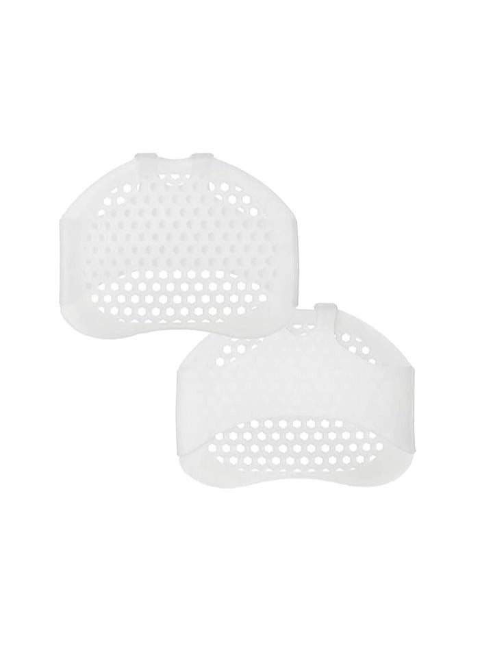 Spaceshoop Forefoot Pads Silicone Toe Pad Toe Top Sock No Show Toe Liner Covers Not Slip Forefoot Metatarsal Socks Foot Toe Cushions for High Heels Flats Sandal - Image 1