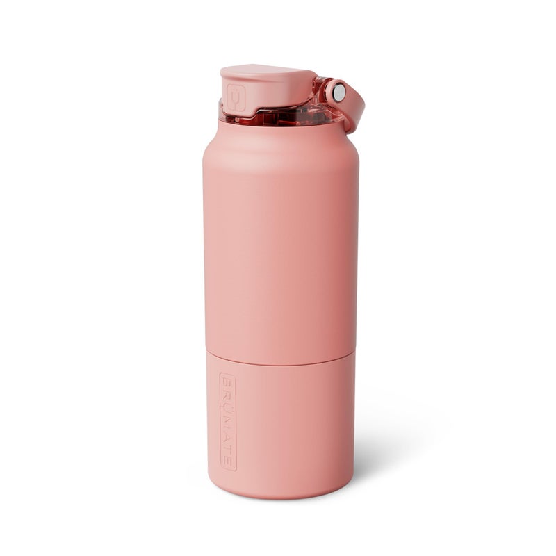 BrÃ¼Mate Rise 35oz Water Bottle With 100% Leakproof Covered Silicone Straw | Insulated Stainless Steel Water Bottle With Removable Straw | Fast Flow | Soft Sip Silicone Spout | BPA-Free (Guava) - Image 1