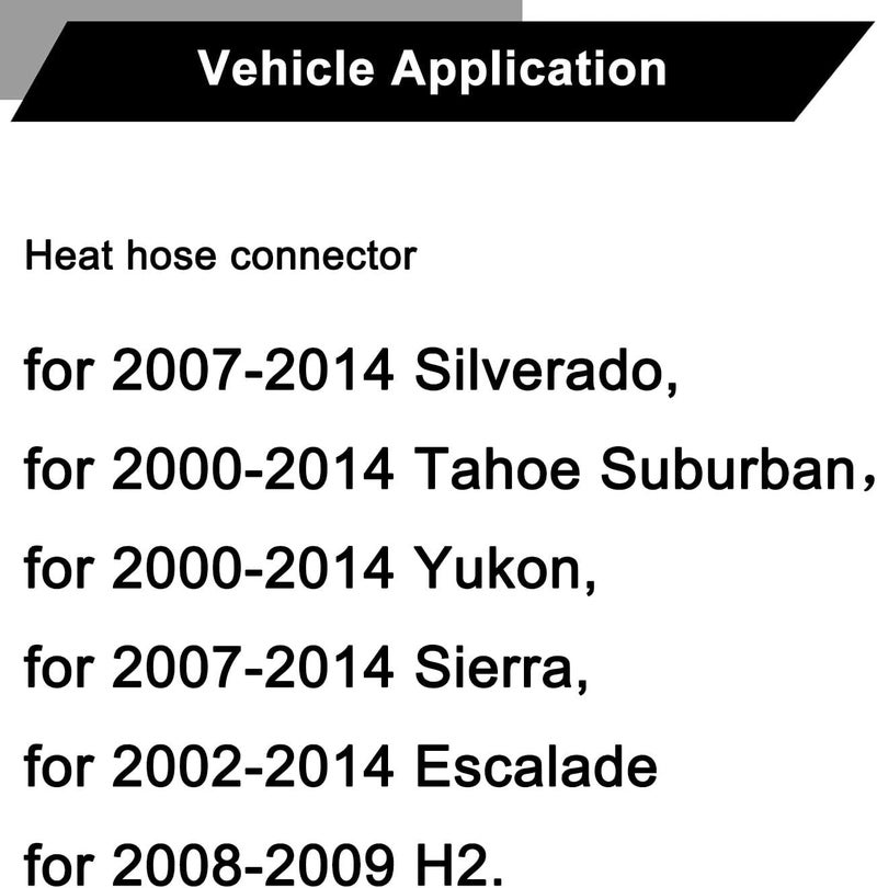 koxuyim موصل خرطوم سخان HVAC من كوكسييم لسيارات شيفروليه وكاديلاك - Image 3