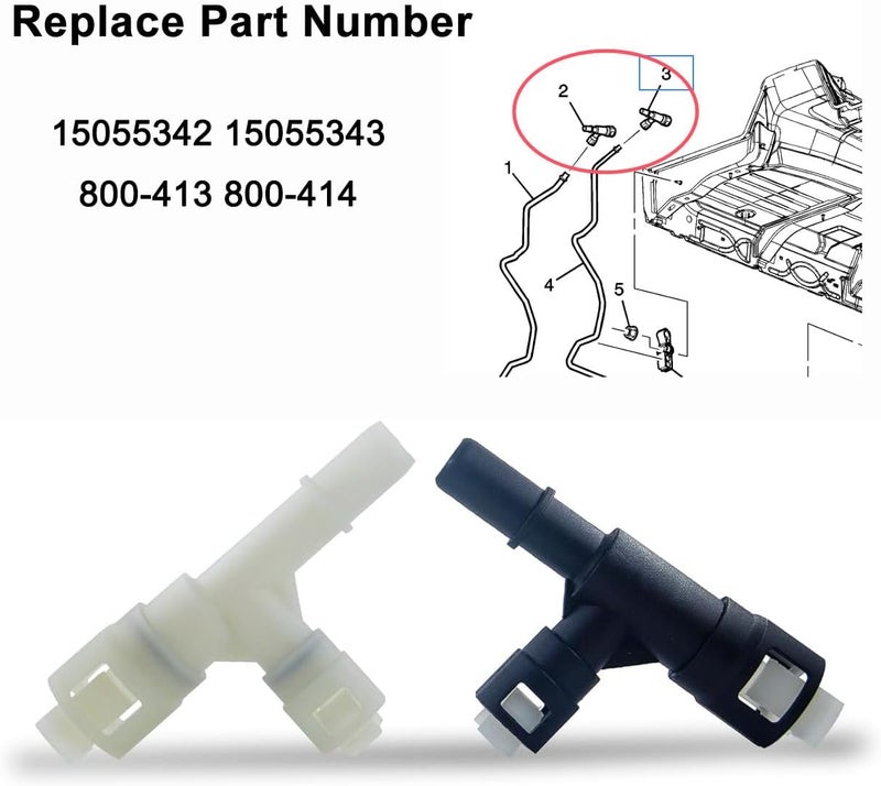koxuyim موصل خرطوم سخان HVAC من كوكسييم لسيارات شيفروليه وكاديلاك - Image 4