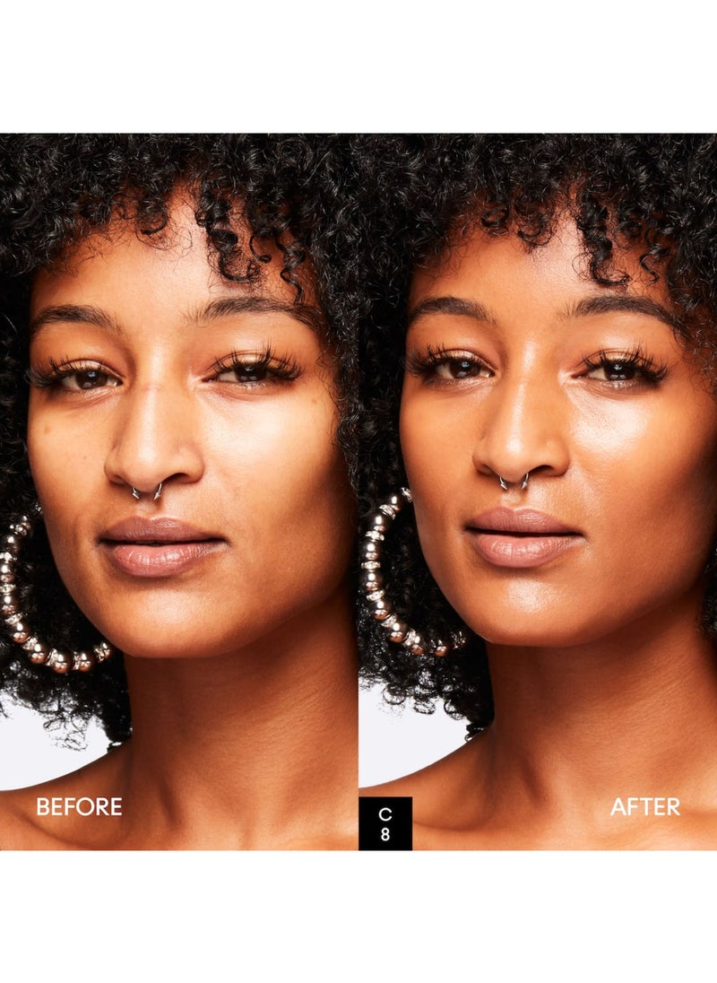 MAC Cosmetics Studio Radiance Face and Body Radiant Sheer Foundation Deep beige with neutral golden undertones for dark skin C8  - Image 3