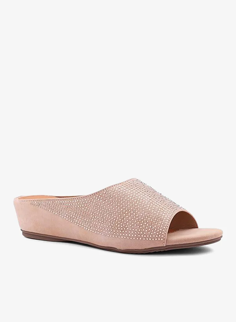 كابلي أحذية نسائية مسطحة مثقبة