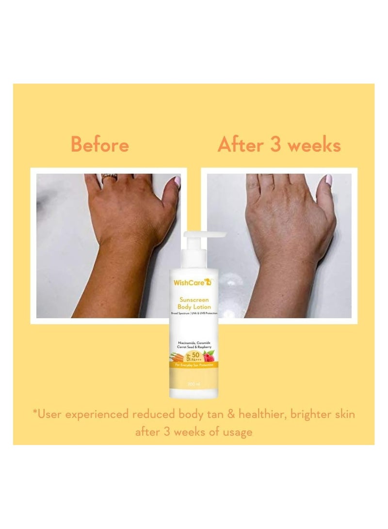 Generic WishCare Sunscreen Body Lotion SPF 50 Broad Spectrum (200ml)  - Image 2