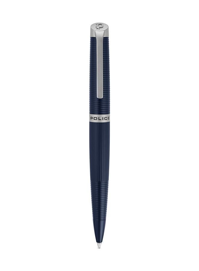 POLICE Candara Blue Pen with Stainless Steel Trims for Men - Image 4