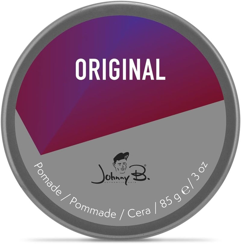 JOHNNY B. Johnny B Original Brilliant Shine Pomade - 3 oz Oil-Based Hair Styling Product - Image 2