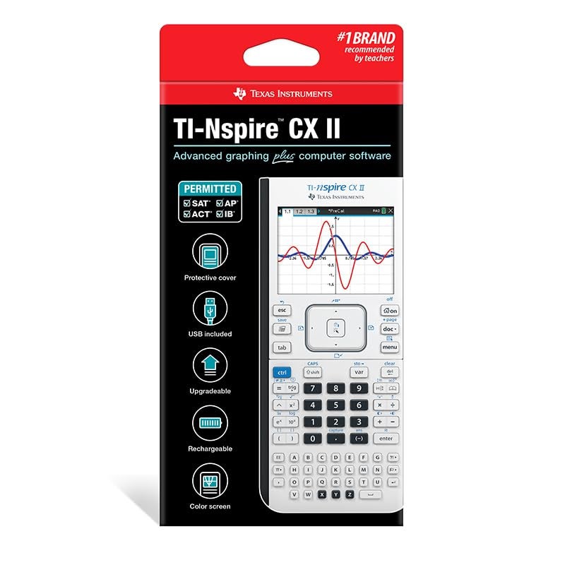 Texas Instruments TINspire CX II Color Graphing Calculator with Student Software PCMac White 354 x 748 - Image 3