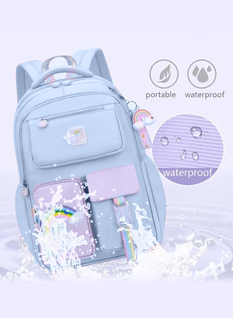 حقائب ظهر للأولاد والبنات، حقيبة ظهر للأطفال مقاومة للماء وذات سعة كبيرة وخفيفة الوزن مع دعم مريح للظهر، أحزمة كتف عريضة وألوان أنيقة - مثالية للمدرسة ورياض الأطفال والسفر وطلاب المرحلة الابتدائية - Image 5