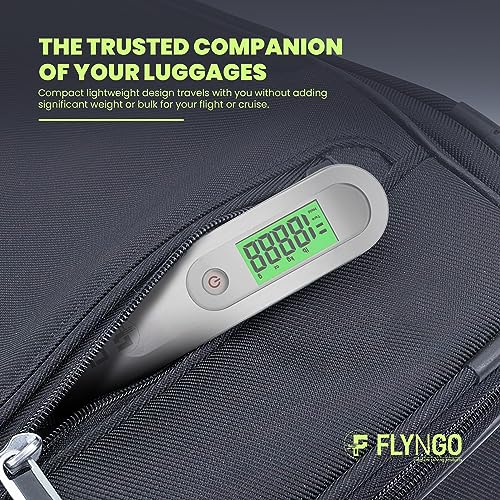 FLYNGO Weight Machine For Luggage Weighing Scale For Luggage Capable Up To 50 Kg With Lcd Display Luggage Scale For Bags, Travel, Flights, Home, Shop, Gas Cylinder (A1), Silver - Image 5