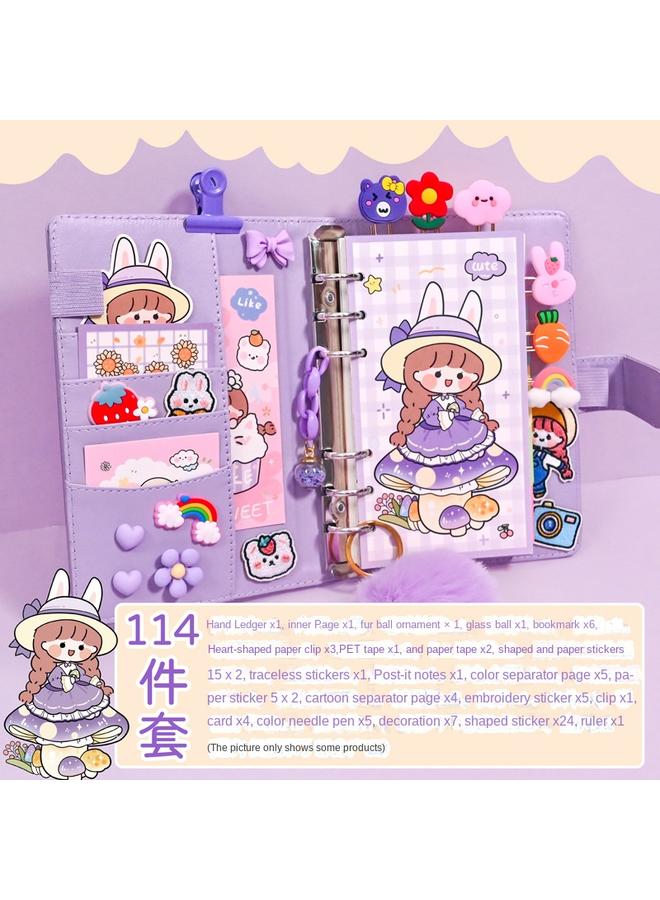 Bluejw Hand Account Book Hand Account Suit Gift Box Cute Girl Notebook Journal For Primary School Students Incentive Products Learning Stationery - Image 1