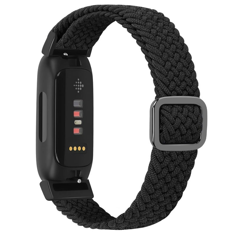 Tiptops Braided Nylon Bands Compatible with Fitbit Inspire 3/Inspire 2/Inspire/Inspire HR/Ace 2/Ace 3, Adjustable Loop Stretchy Straps Replacement Wristbands for Fitbit Inspire Women Men - Image 1