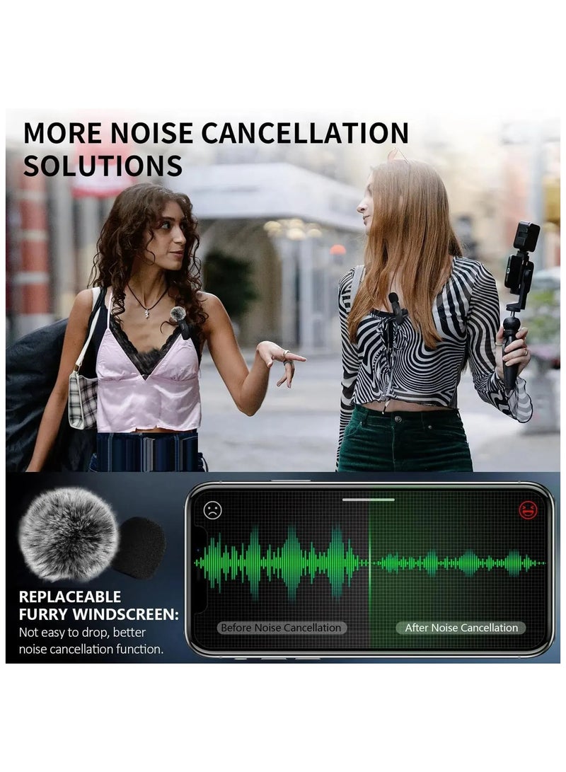 AROAQ K9 Wireless Collar Microphone K15 One to Two Mobile Phone Live Broadcast Outdoor Short Video Recording with Noise Reduction  - Image 2