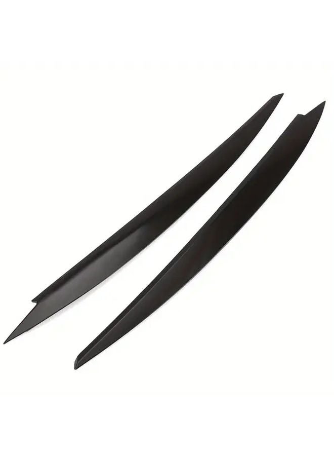 Black Headlight Cover Trim Sticker For Volkswagen Golf 7 MK7 GTI - Image 1