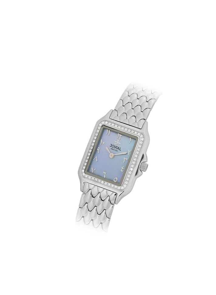 جوفيال ساعة جوفيال J W 1661LSMQ04ZE للسيدات – حزام من الفولاذ المقاوم للصدأ،  - Image 2