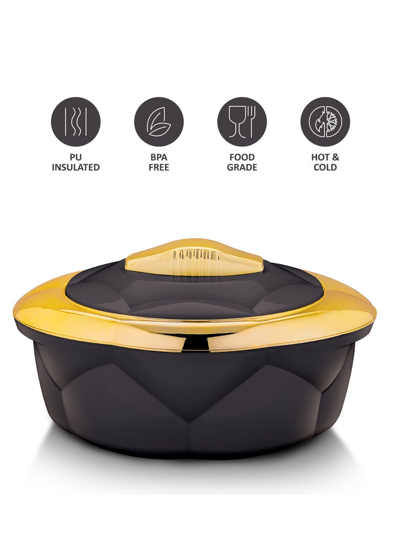AXIS - Allure 3pcs Casserole Set Stainless Steel Inner Casing Black Color - 1.2L,2.2L,3.2L - Image 1