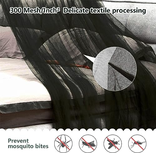 Comtelek Mosquito Net Bed Canopy for Girls,King Canopy Bed Curtains Full Queen Size from Ceiling,Dome Mosquito Netting Bed Tent Twin Girls Princess Canopy Bed White Decor for Baby Crib,Kid Bed and Adult Beds - Image 4