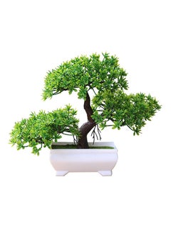 Y&D Artificial Bonsai Pine Potted Plant Green 