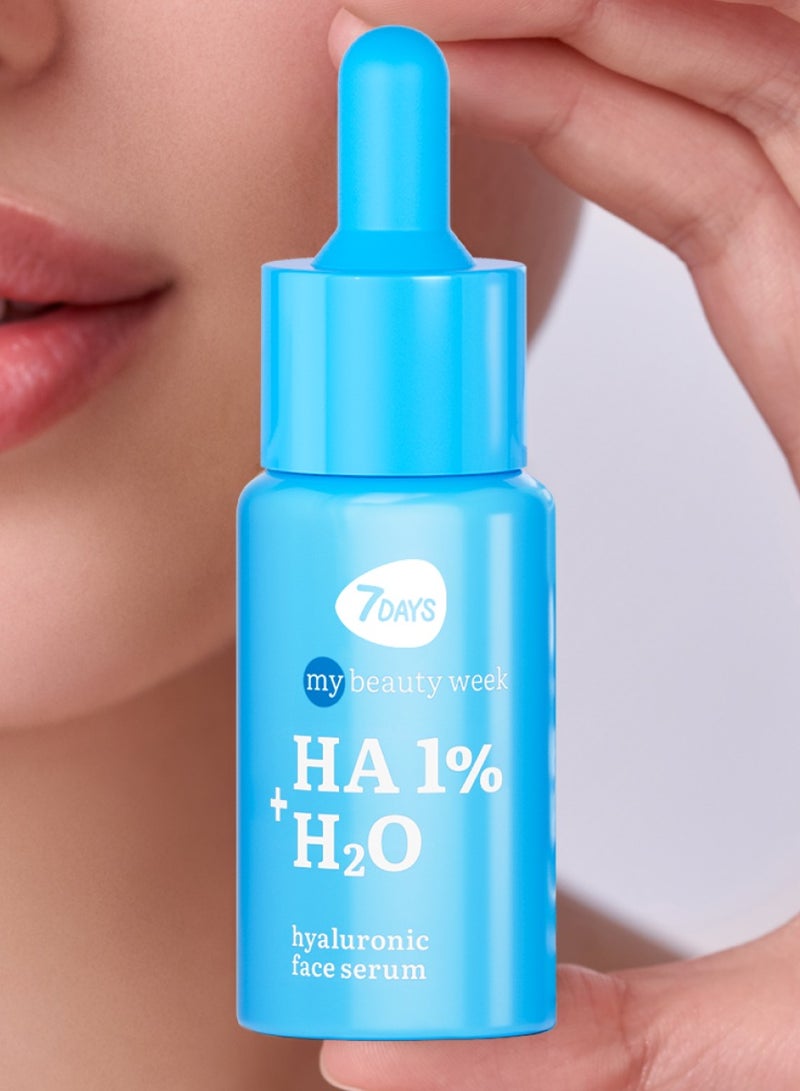 7DAYS MY BEAUTY WEEK HA 1%+H2O Hyaluronic face serum, 20 ml - Image 4
