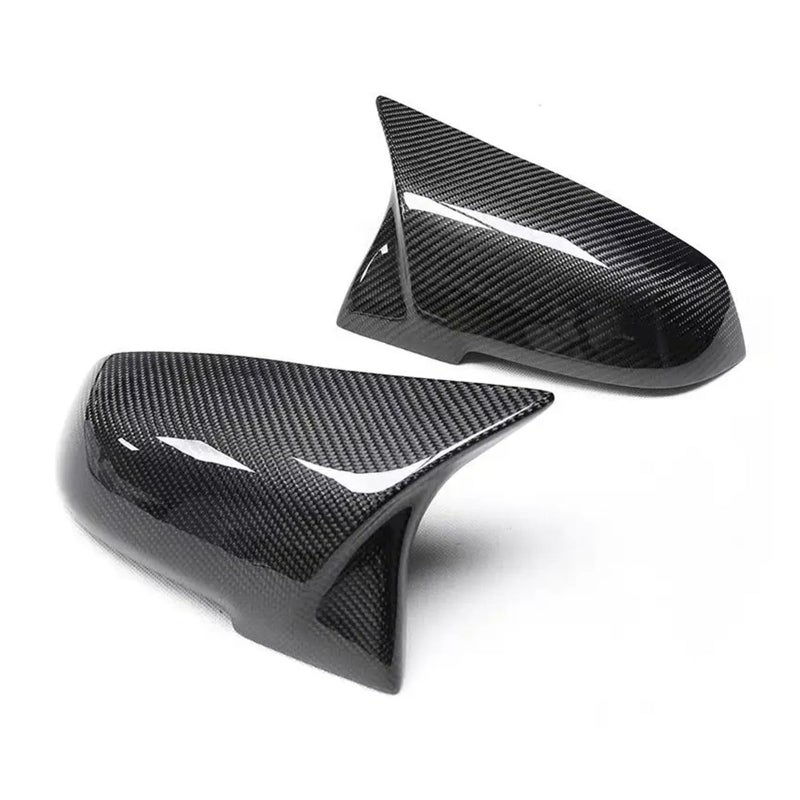 Rearview Mirror Cover Caps Set Of 2 Bright Black Compatible With BMW 1 2 3 4 X Series - Image 3
