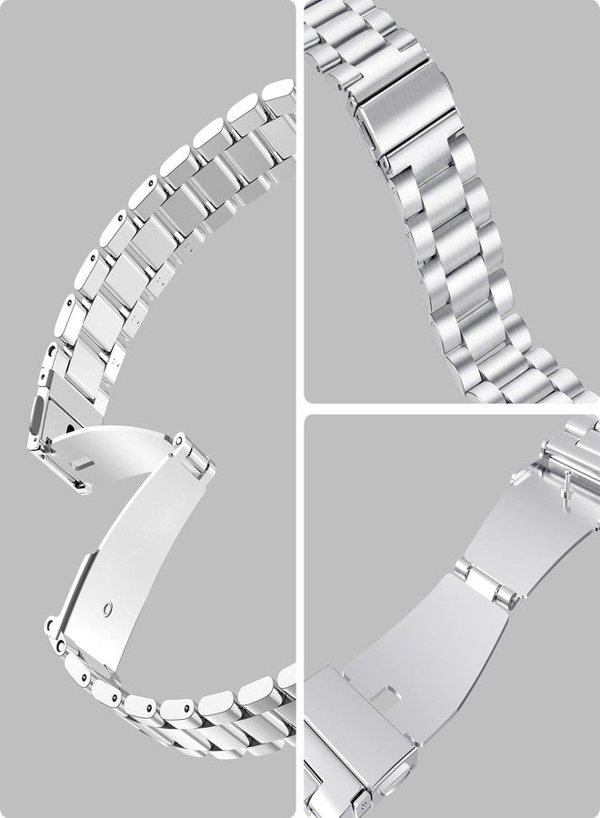 SPGUARD Band Compatible with Samsung Galaxy Watch 7 6 5 4 Band 40mm 44mm 45mm/Watch 6 4 Classic 42mm 46mm 43mm 47mm,Metal Stainless Steel Bands Strap Men Women,NOT for Galaxy Watch Ultra 47mm(2024) - Image 3