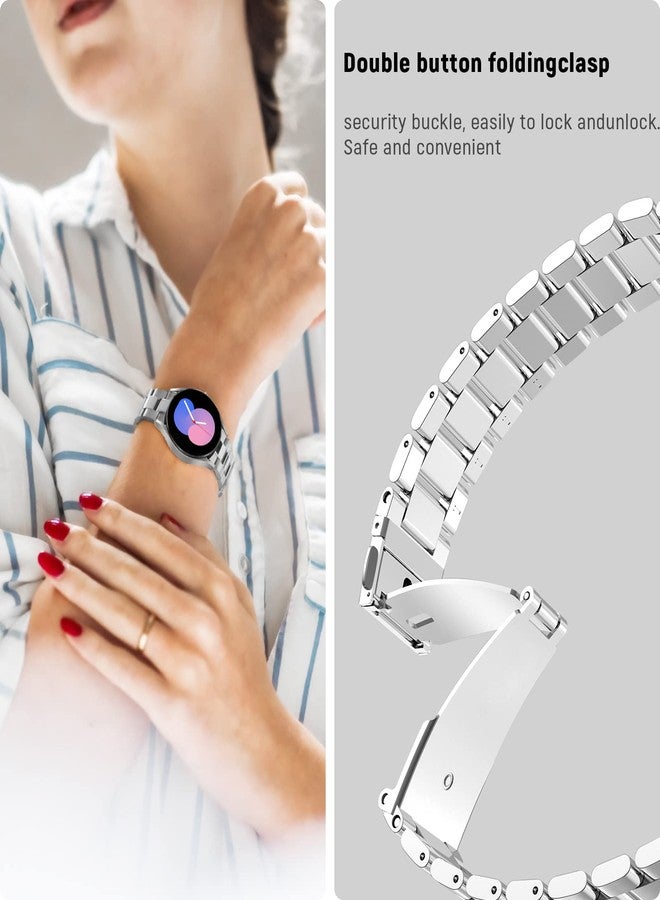 SPGUARD Band Compatible with Samsung Galaxy Watch 7 6 5 4 Band 40mm 44mm 45mm/Watch 6 4 Classic 42mm 46mm 43mm 47mm,Metal Stainless Steel Bands Strap Men Women,NOT for Galaxy Watch Ultra 47mm(2024) - Image 5