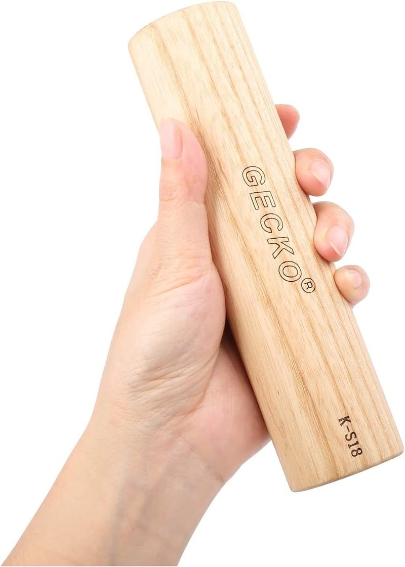 PARDUS GECKO Maracas Sand Hammer Percussion Shaker Instrument, Wooden Natural Maraca for Music Lovers, Used in Live Performances and Concerts, Suitable for Kahun Drummers, Guitarists and Singers - Image 1