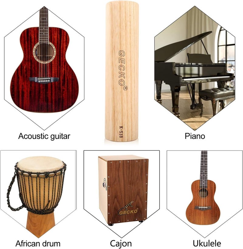 PARDUS GECKO Maracas Sand Hammer Percussion Shaker Instrument, Wooden Natural Maraca for Music Lovers, Used in Live Performances and Concerts, Suitable for Kahun Drummers, Guitarists and Singers - Image 5