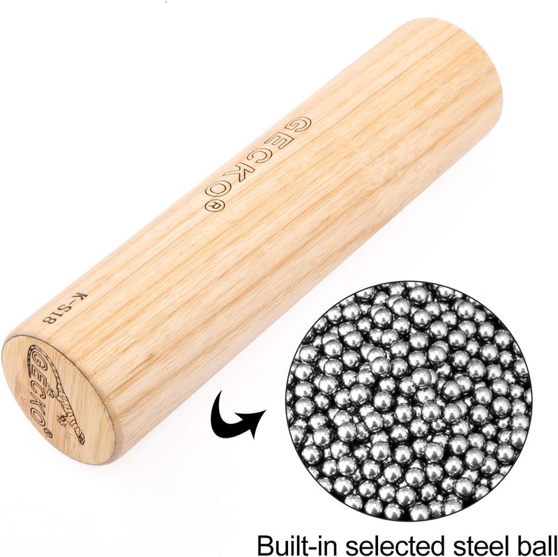 PARDUS GECKO Maracas Sand Hammer Percussion Shaker Instrument, Wooden Natural Maraca for Music Lovers, Used in Live Performances and Concerts, Suitable for Kahun Drummers, Guitarists and Singers - Image 4