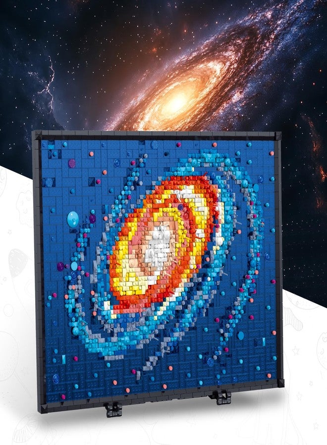 HSANHE Micro Mini Art The Milky Way Galaxy Building Set for Adults, Not Compatible with 3D Wall Art, Unique Home Wall Decor or Table Display, Creative Birthday Gift Toy for Kids Teens - Image 2