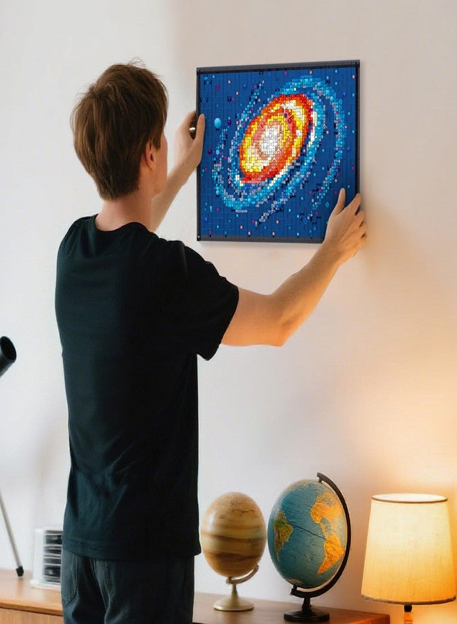 HSANHE Micro Mini Art The Milky Way Galaxy Building Set for Adults, Not Compatible with 3D Wall Art, Unique Home Wall Decor or Table Display, Creative Birthday Gift Toy for Kids Teens - Image 5