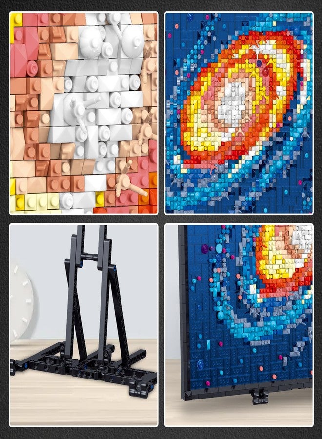 HSANHE Micro Mini Art The Milky Way Galaxy Building Set for Adults, Not Compatible with 3D Wall Art, Unique Home Wall Decor or Table Display, Creative Birthday Gift Toy for Kids Teens - Image 3
