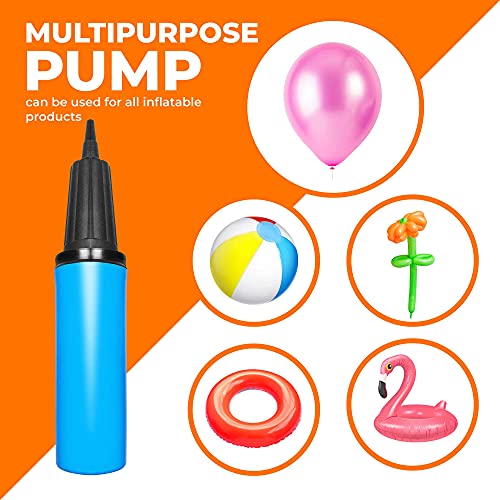 TIALLY Hand Air Pump for Balloons - 9" Portable Manual Balloon Pump, Mini Hand Pump for Inflatables, Pool Floats, Party Garlands, Exercise and Yoga Balls - Image 5