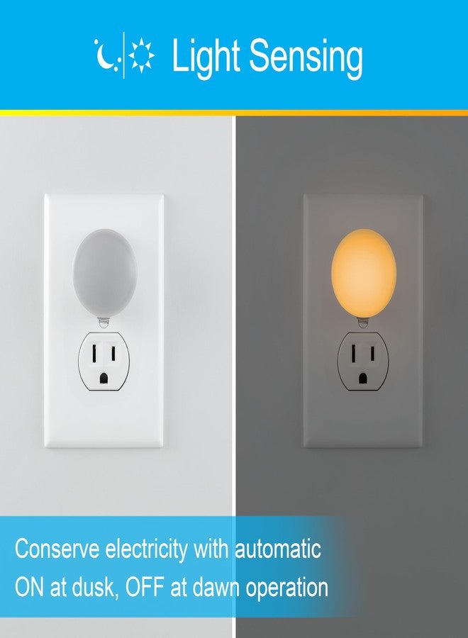 GE SleepLite Night Lights Plug into Wall, 4-Pack, Warm Amber - Image 3