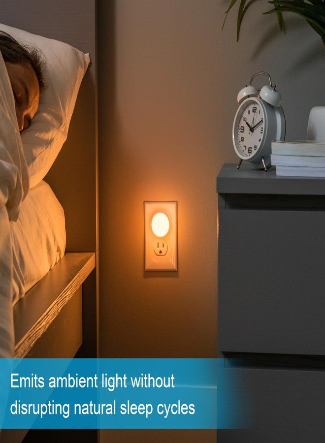 GE SleepLite Night Lights Plug into Wall, 4-Pack, Warm Amber - Image 2