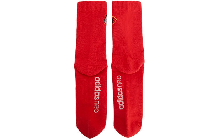 adidas Neo CNY Socks 'Red' - Image 3