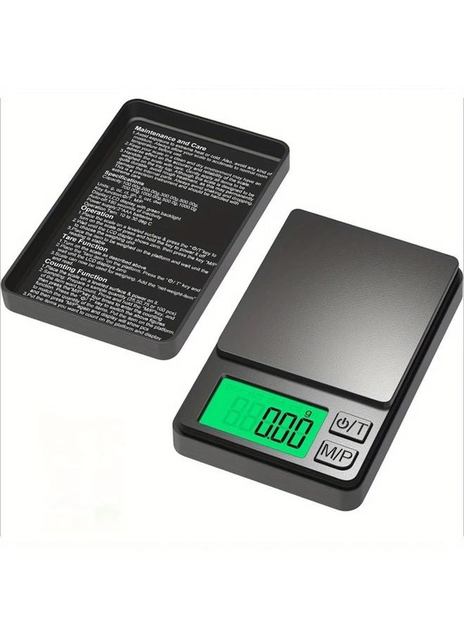 T2 500g × 0.01g ميزان مجوهرات رقمي محمول بشاشة LCD مضاءة وغطاء واقي - Image 2
