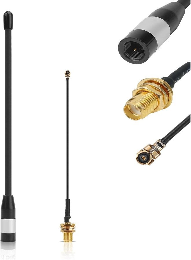 Meshnology 868MHz Antenna 10dBi Gain for Meshtastic LoRa Long Range Soft Whip Antenna, 17cm Omni SMA Male Black (1 Pack) - Image 1