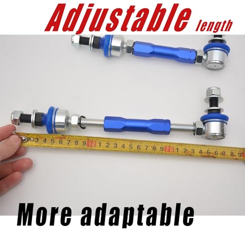 JS SUPER WORK Rear Adjustable Stabilizer Sway Bar Link Kit Fit for FJ CRUISER GSJ1 / LAND CRUISER PRADO 120 150,12mm Ball Joint Adjustable Suspension Kit - Image 4